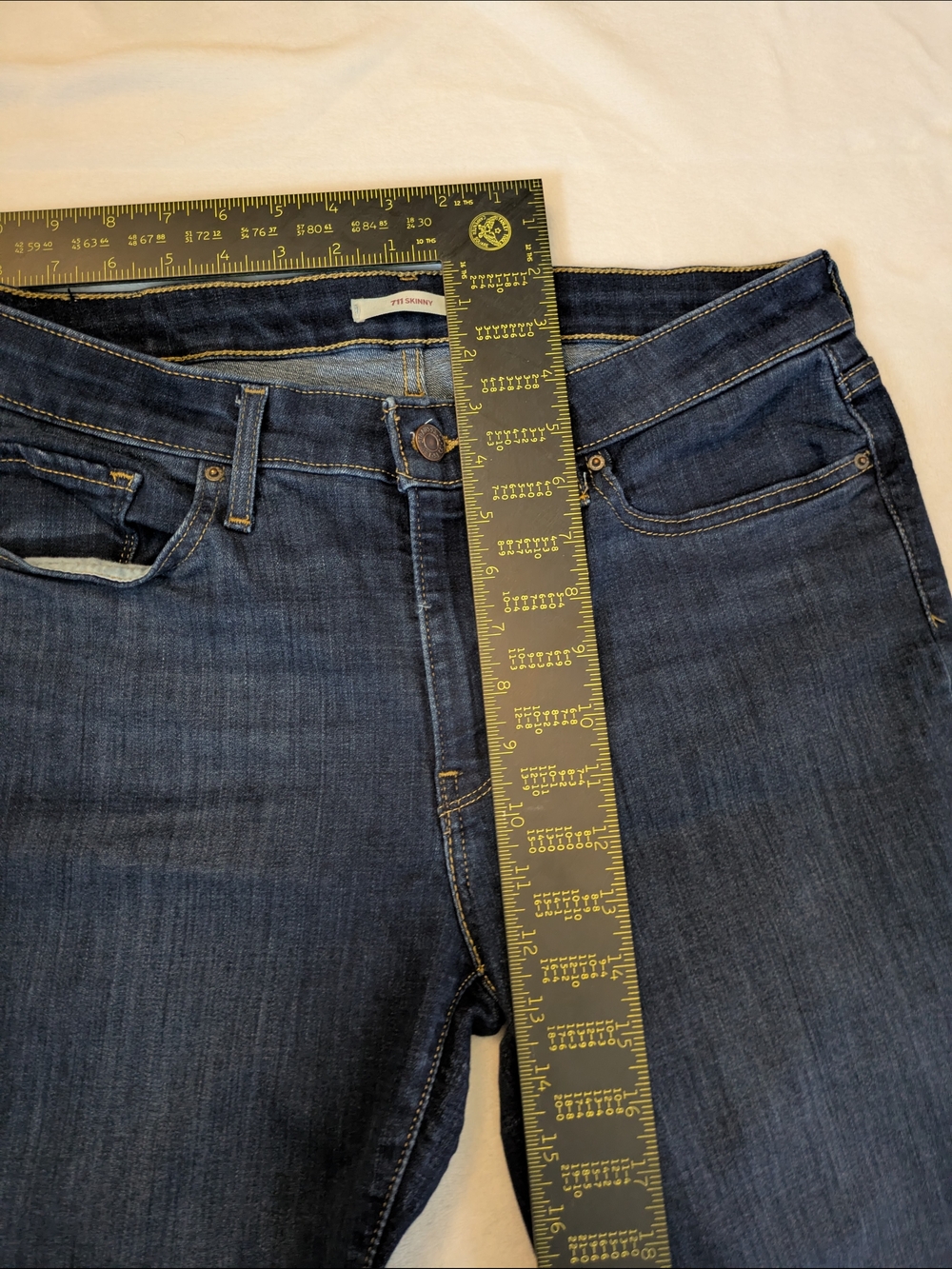 Levi's 711 Dark Indigo Skinny Jeans - Picture 4 of 7